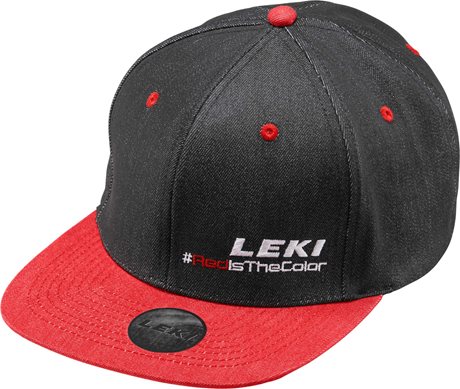 Leki Snapback Cap black-red