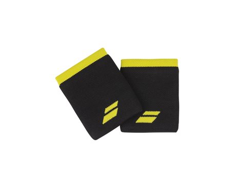 Babolat Logo Jumbo Wristband X2 Black/Yellow
