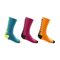 Wilson Youth Core Crew Sock 3 Pair/Pack Barrier Reef/Sangria/Autumn Glory