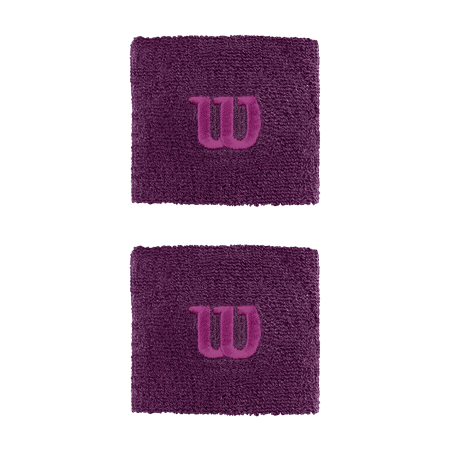 Wilson Wristband W Dark Purple