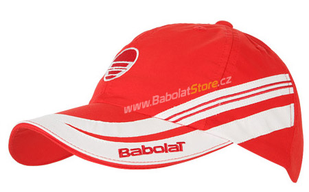 Babolat Cap III červená – prodyšná čepice tenis junior