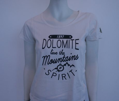 Dolomite T-Shirt Spirit Wt Optic White
