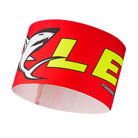 Leki Race Shark Headband red-yellow